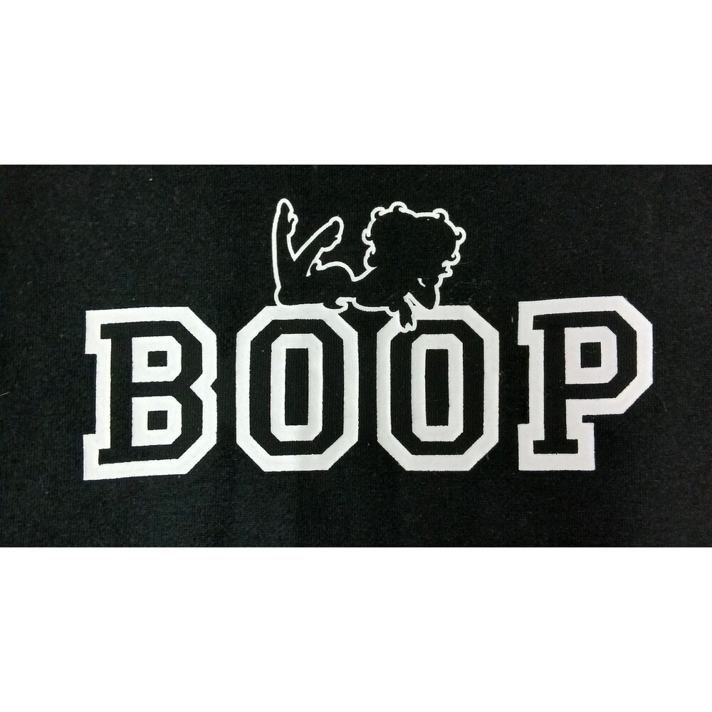​Universal Studios Betty Boop Varsity Jacket Large Pink Black Hoodie Letterman - Picture 12 of 16